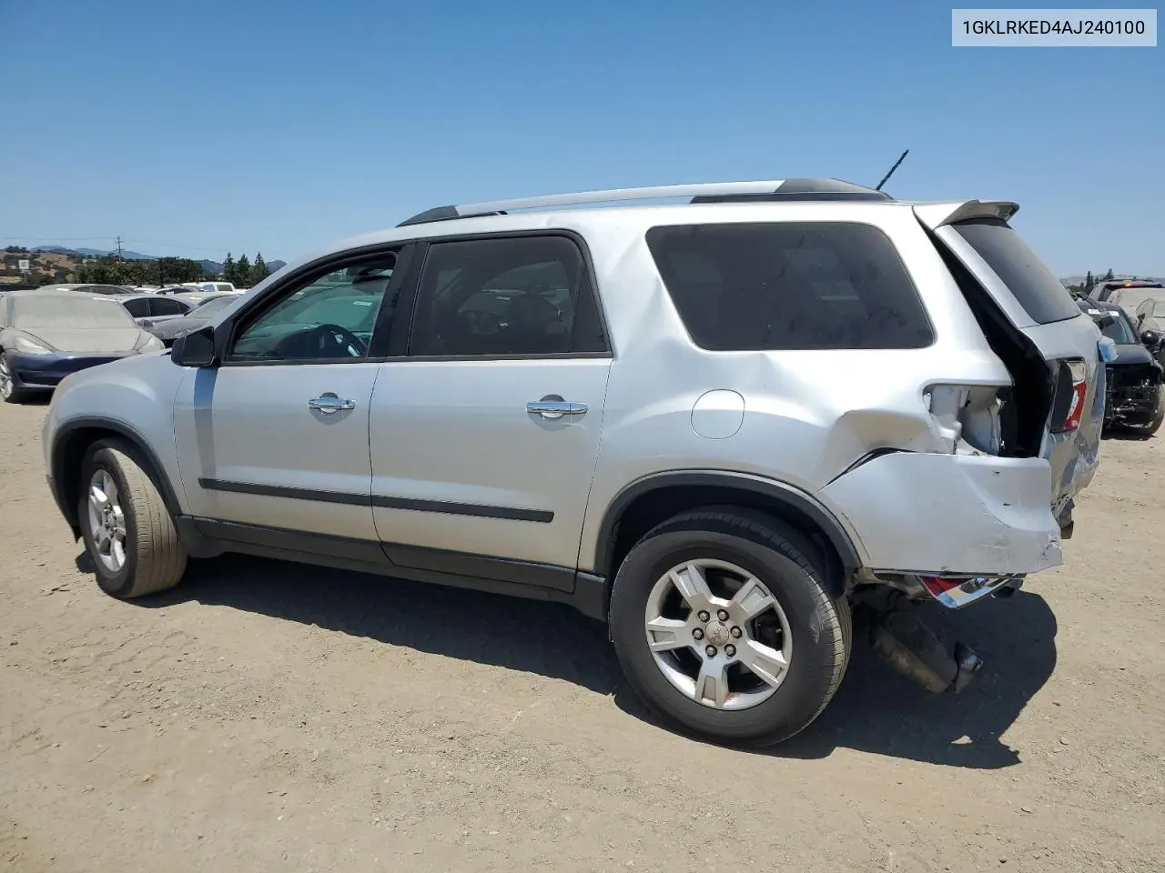 2010 GMC Acadia Sl VIN: 1GKLRKED4AJ240100 Lot: 63528015