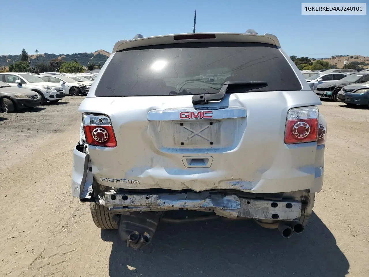 2010 GMC Acadia Sl VIN: 1GKLRKED4AJ240100 Lot: 63528015
