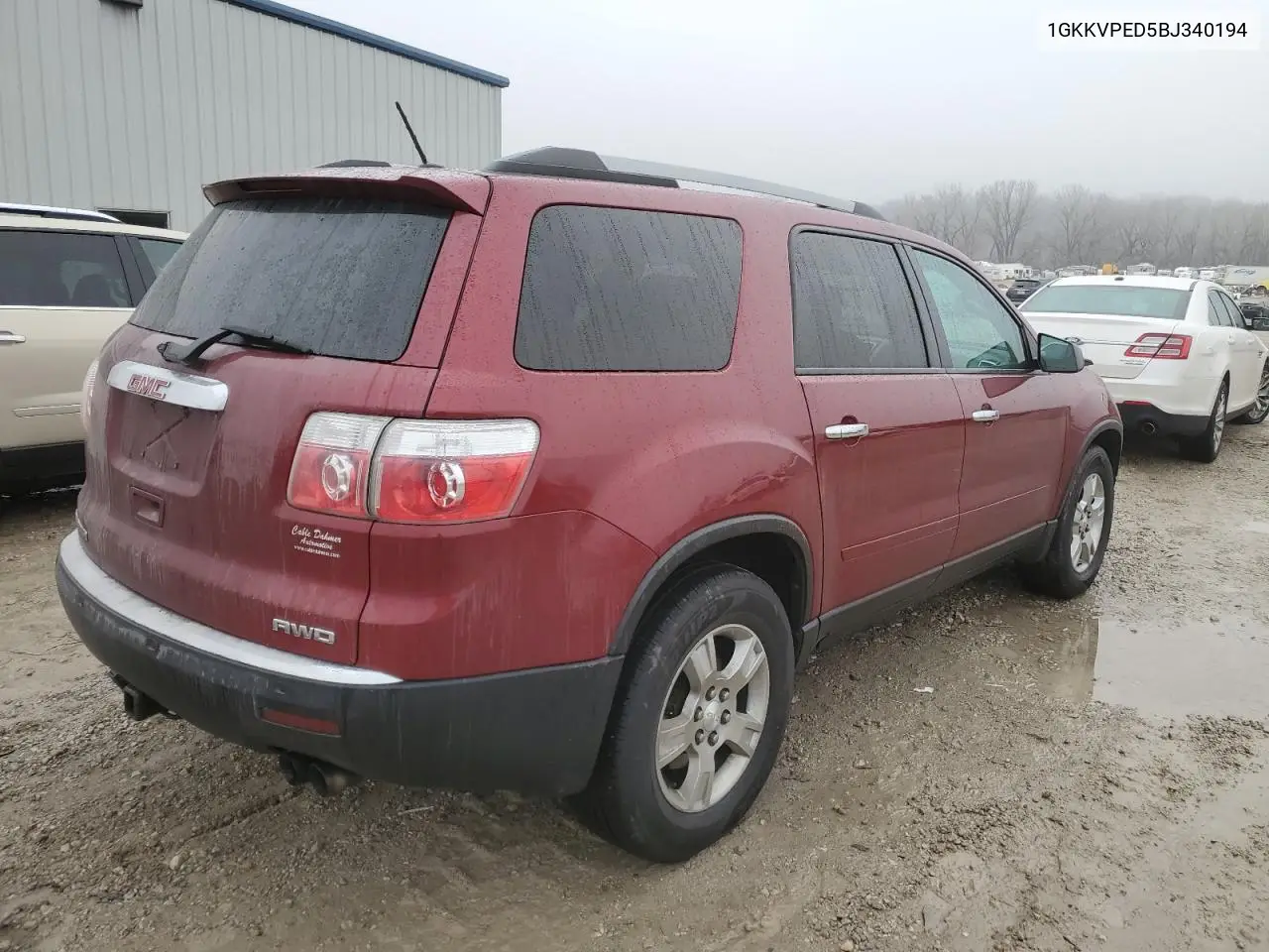 2011 GMC Acadia Sle VIN: 1GKKVPED5BJ340194 Lot: 43215665