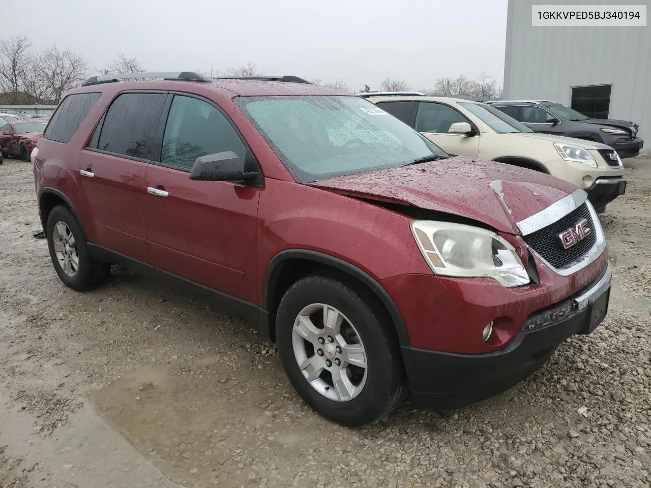 2011 GMC Acadia Sle VIN: 1GKKVPED5BJ340194 Lot: 43215665