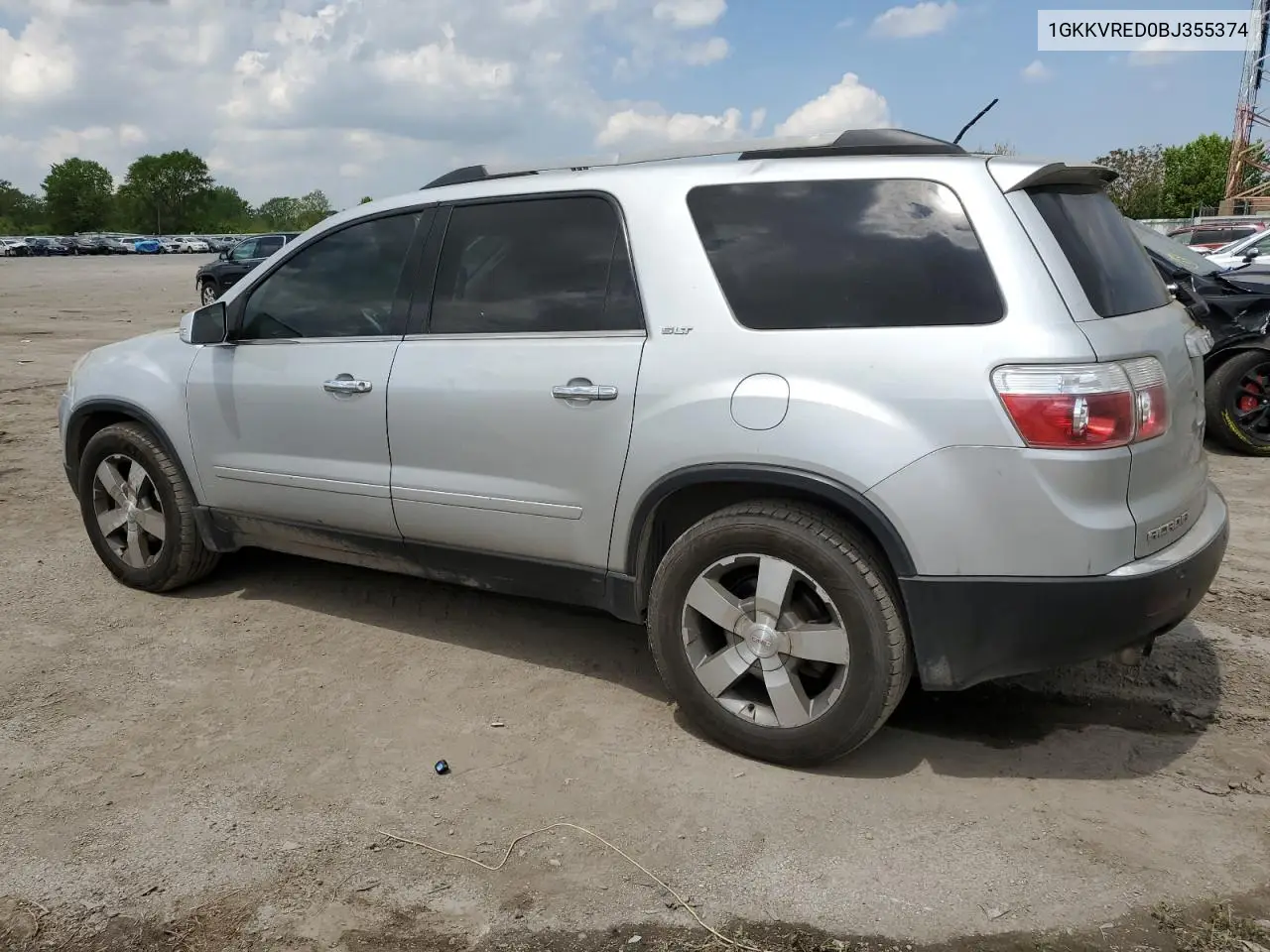 2011 GMC Acadia Slt-1 VIN: 1GKKVRED0BJ355374 Lot: 56973975