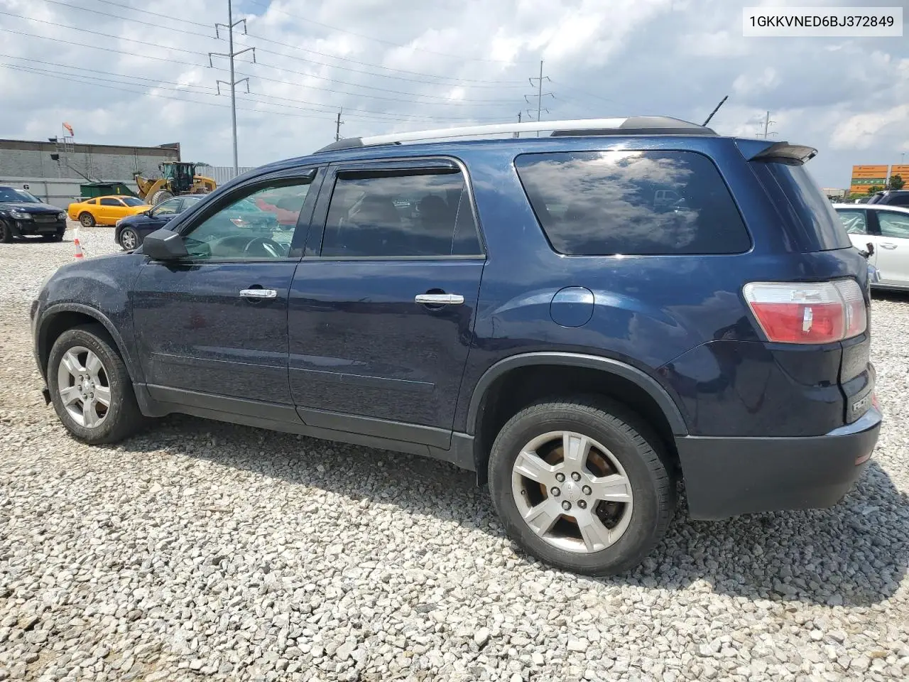 2011 GMC Acadia Sle VIN: 1GKKVNED6BJ372849 Lot: 62469225