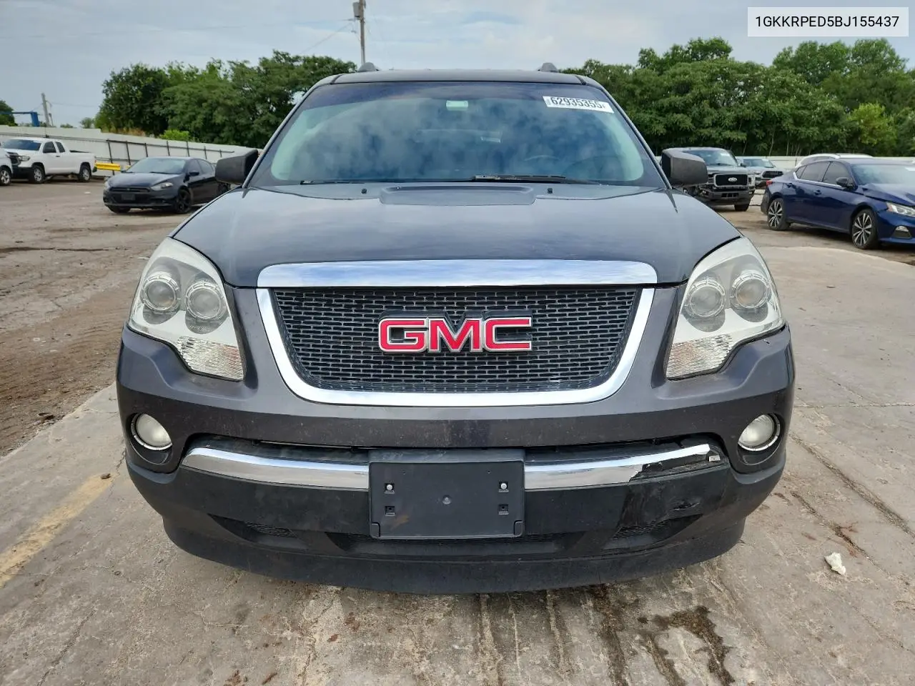 2011 GMC Acadia Sle VIN: 1GKKRPED5BJ155437 Lot: 62935355