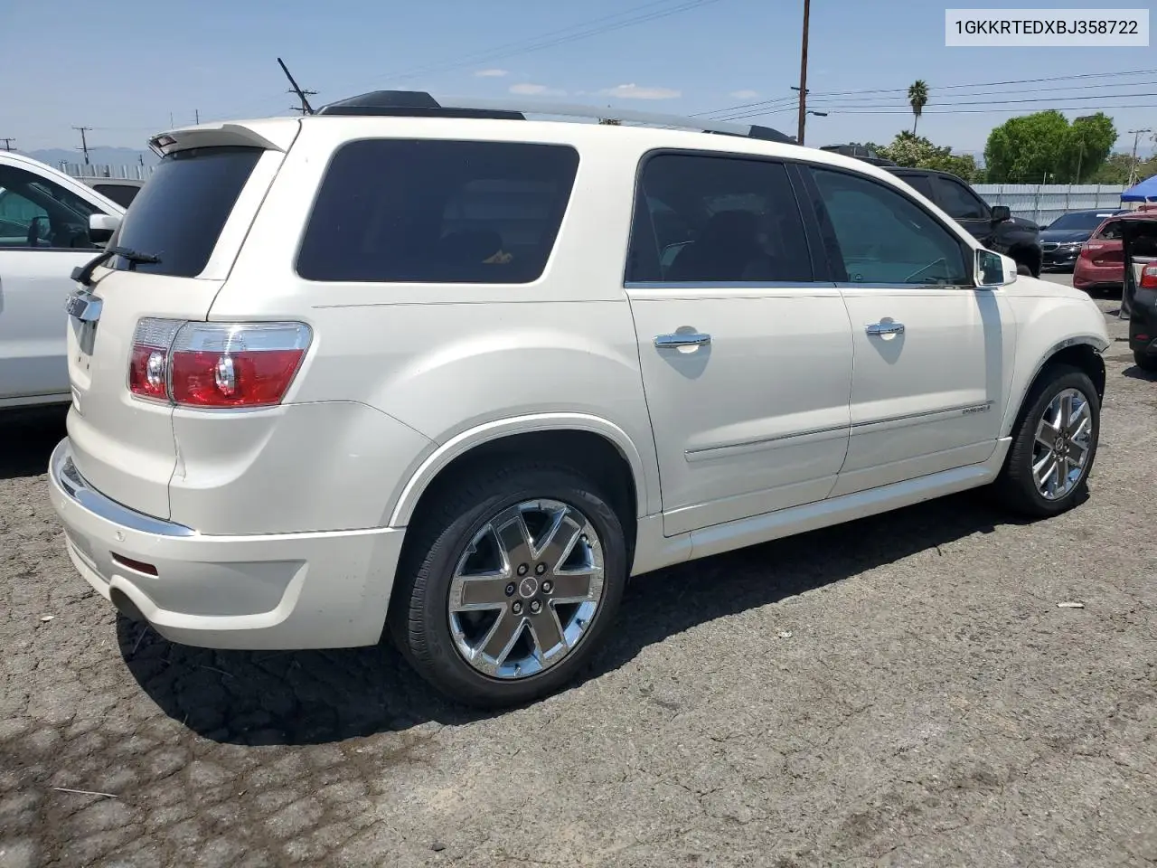 2011 GMC Acadia Denali VIN: 1GKKRTEDXBJ358722 Lot: 64716905