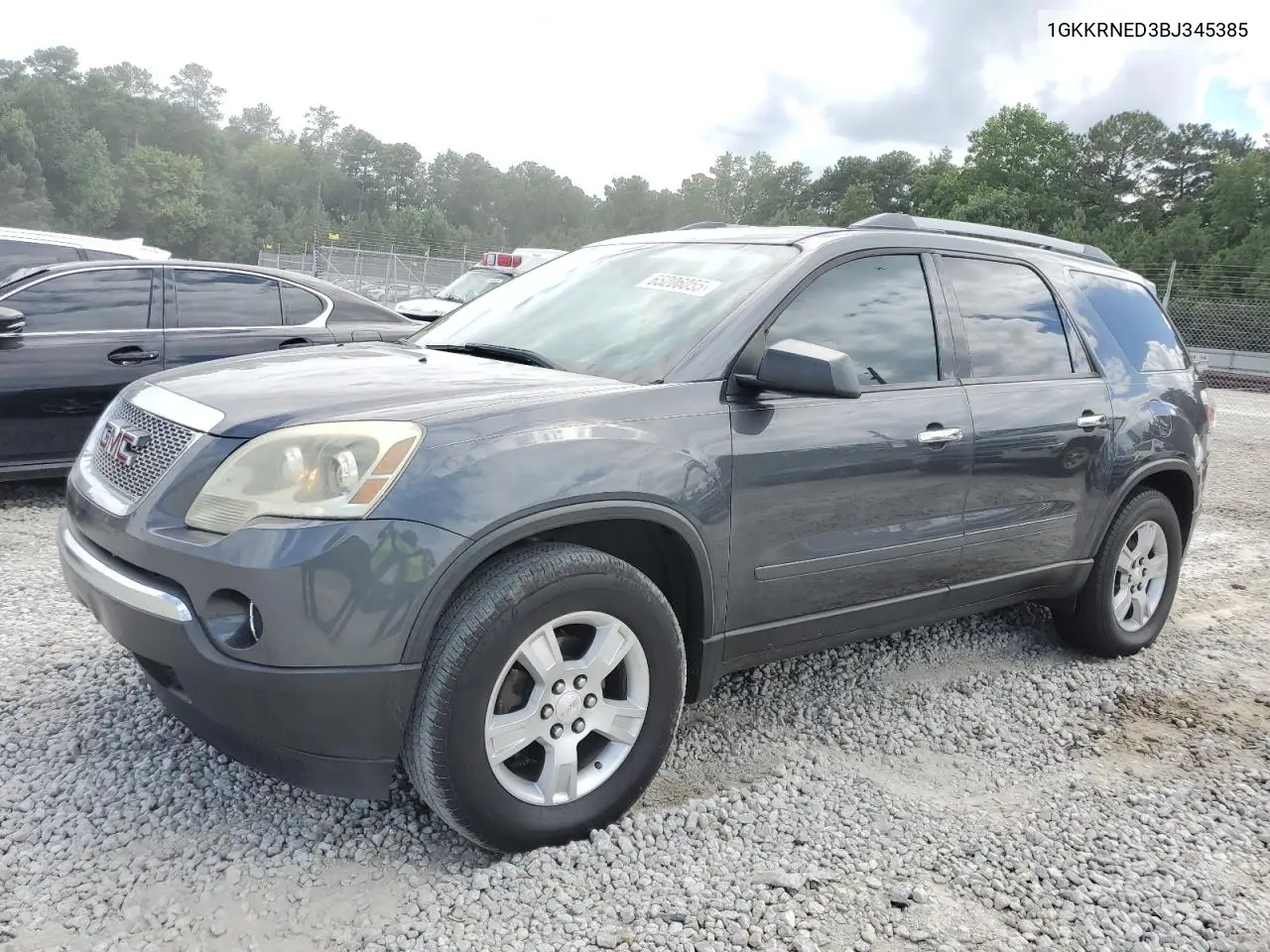 2011 GMC Acadia Sle VIN: 1GKKRNED3BJ345385 Lot: 65206055