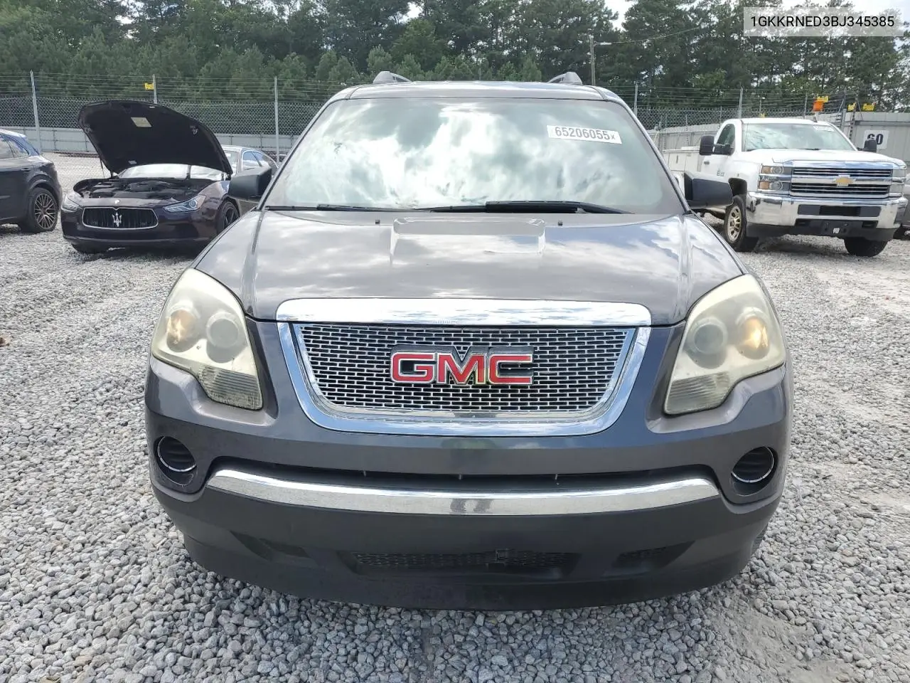 2011 GMC Acadia Sle VIN: 1GKKRNED3BJ345385 Lot: 65206055