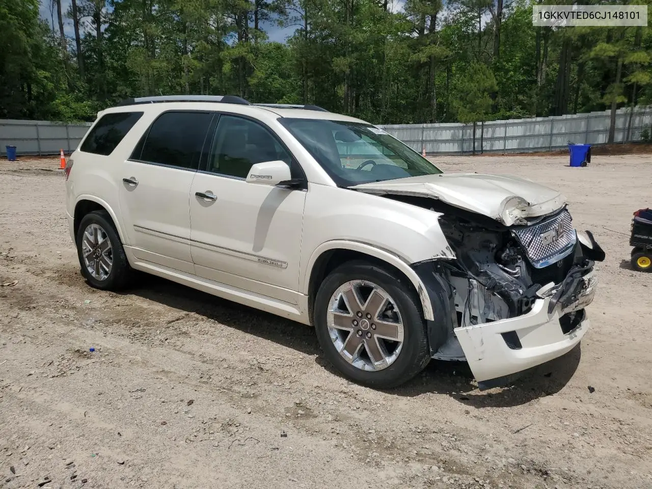 2012 GMC Acadia Denali VIN: 1GKKVTED6CJ148101 Lot: 57058195