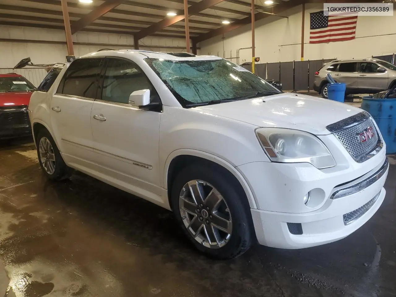 2012 GMC Acadia Denali VIN: 1GKKRTED3CJ356389 Lot: 62196305