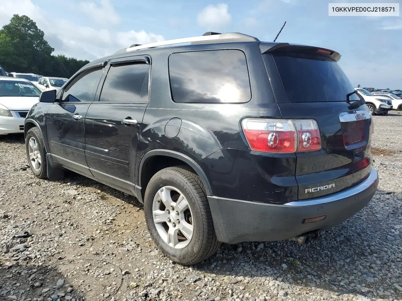 2012 GMC Acadia Sle VIN: 1GKKVPED0CJ218571 Lot: 62651855