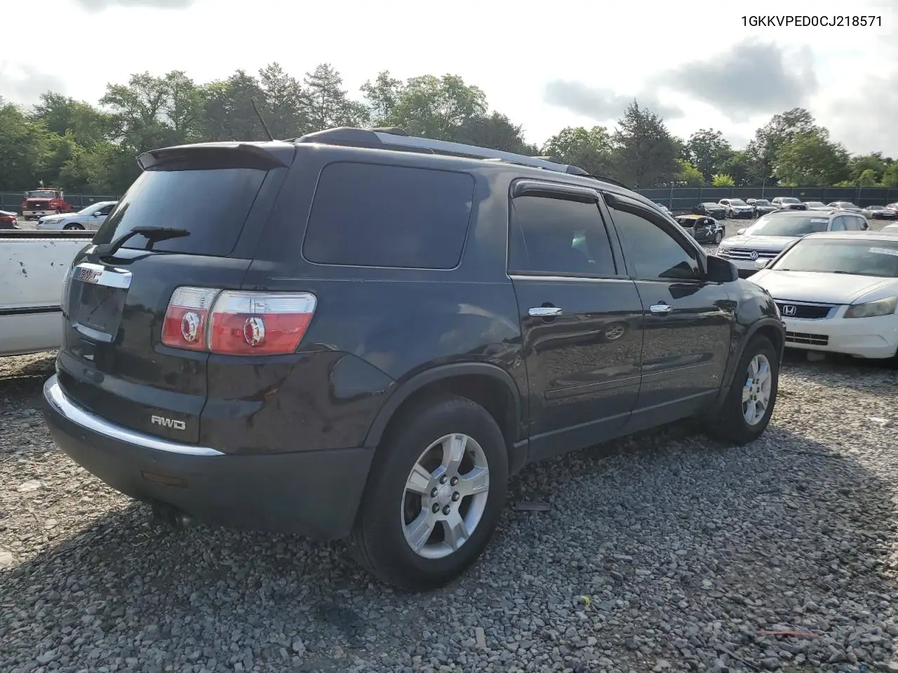 2012 GMC Acadia Sle VIN: 1GKKVPED0CJ218571 Lot: 62651855