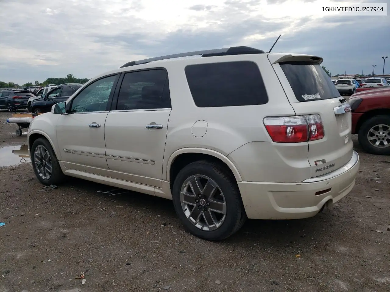 2012 GMC Acadia Denali VIN: 1GKKVTED1CJ207944 Lot: 62985985