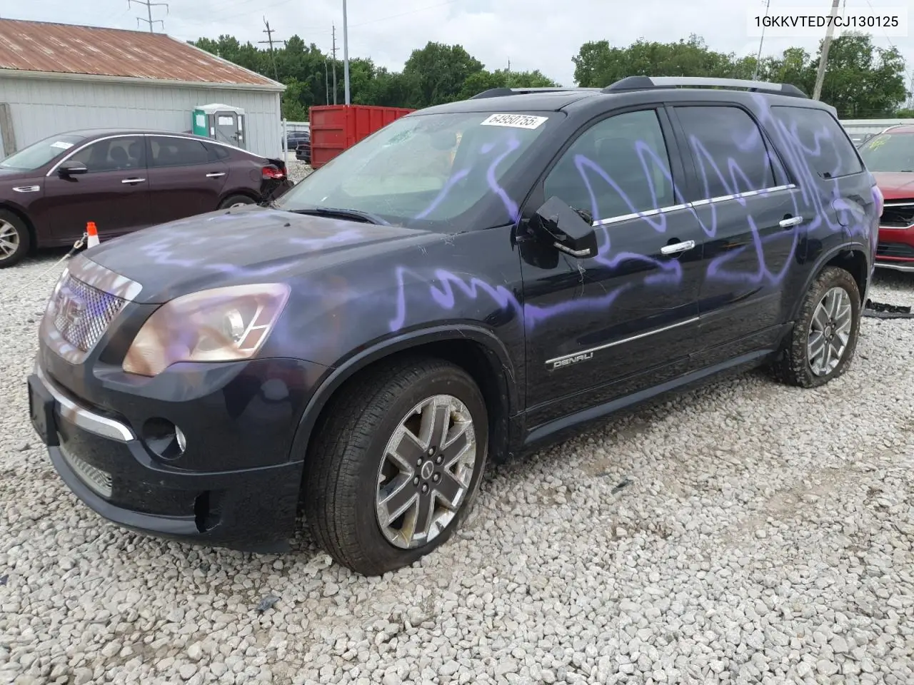 2012 GMC Acadia Denali VIN: 1GKKVTED7CJ130125 Lot: 64950755
