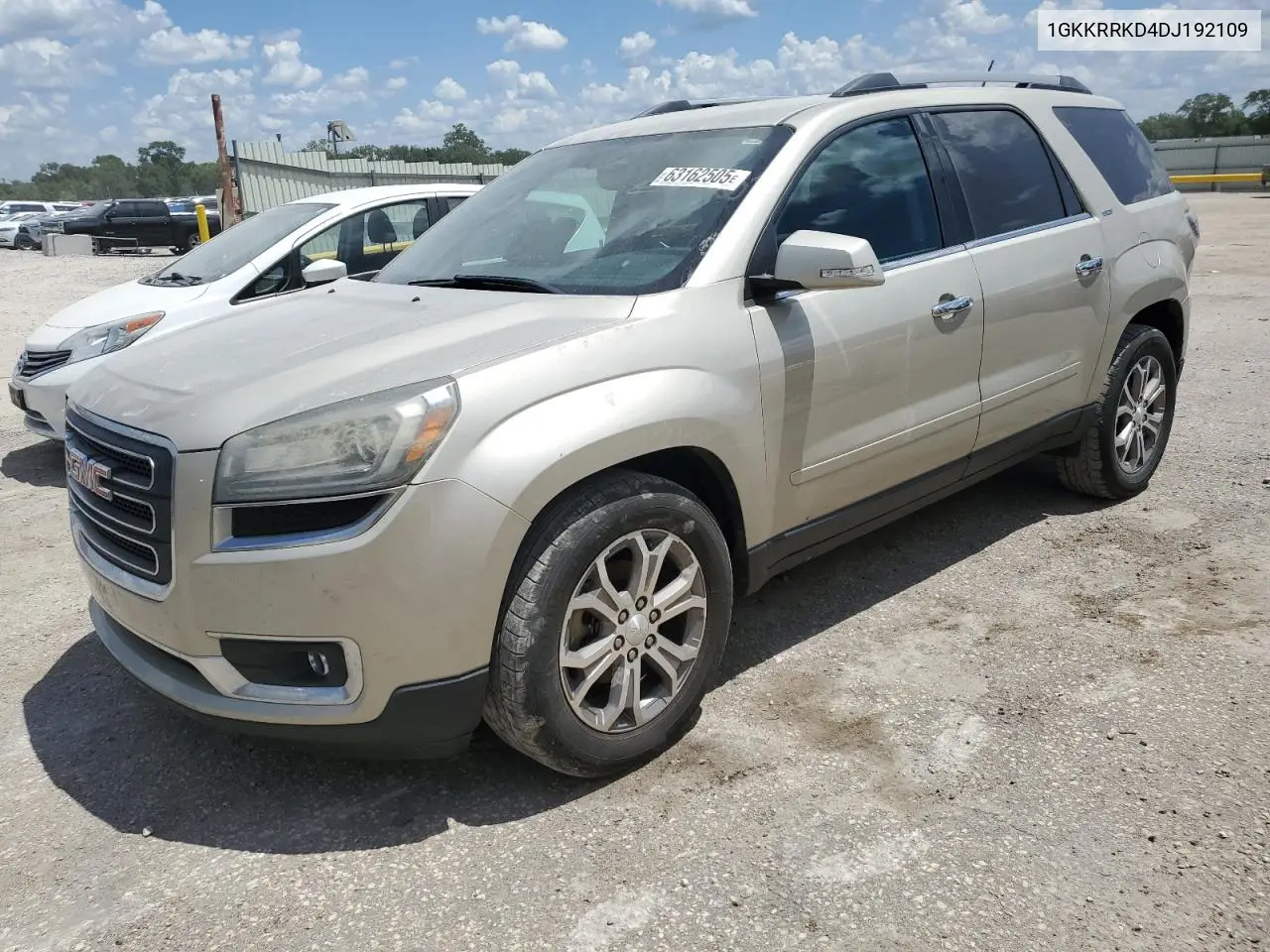 2013 GMC Acadia Slt-1 VIN: 1GKKRRKD4DJ192109 Lot: 63162505