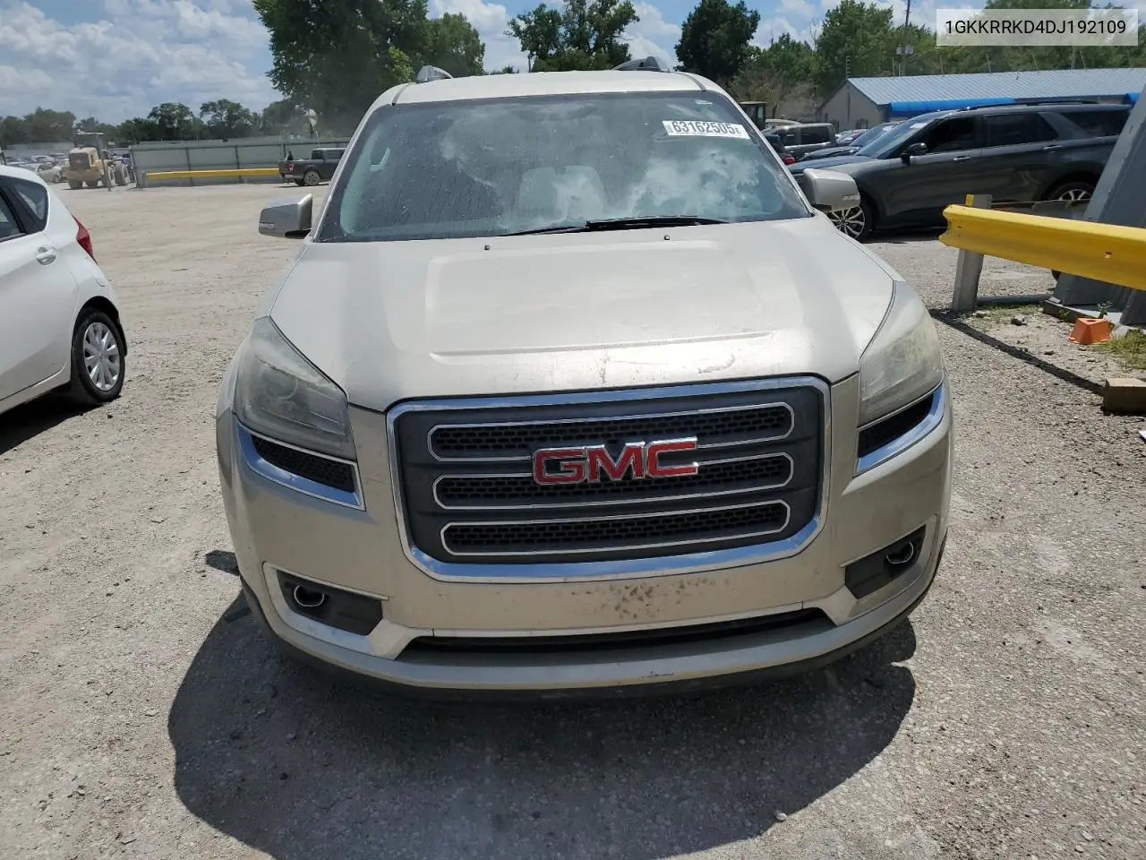 2013 GMC Acadia Slt-1 VIN: 1GKKRRKD4DJ192109 Lot: 63162505