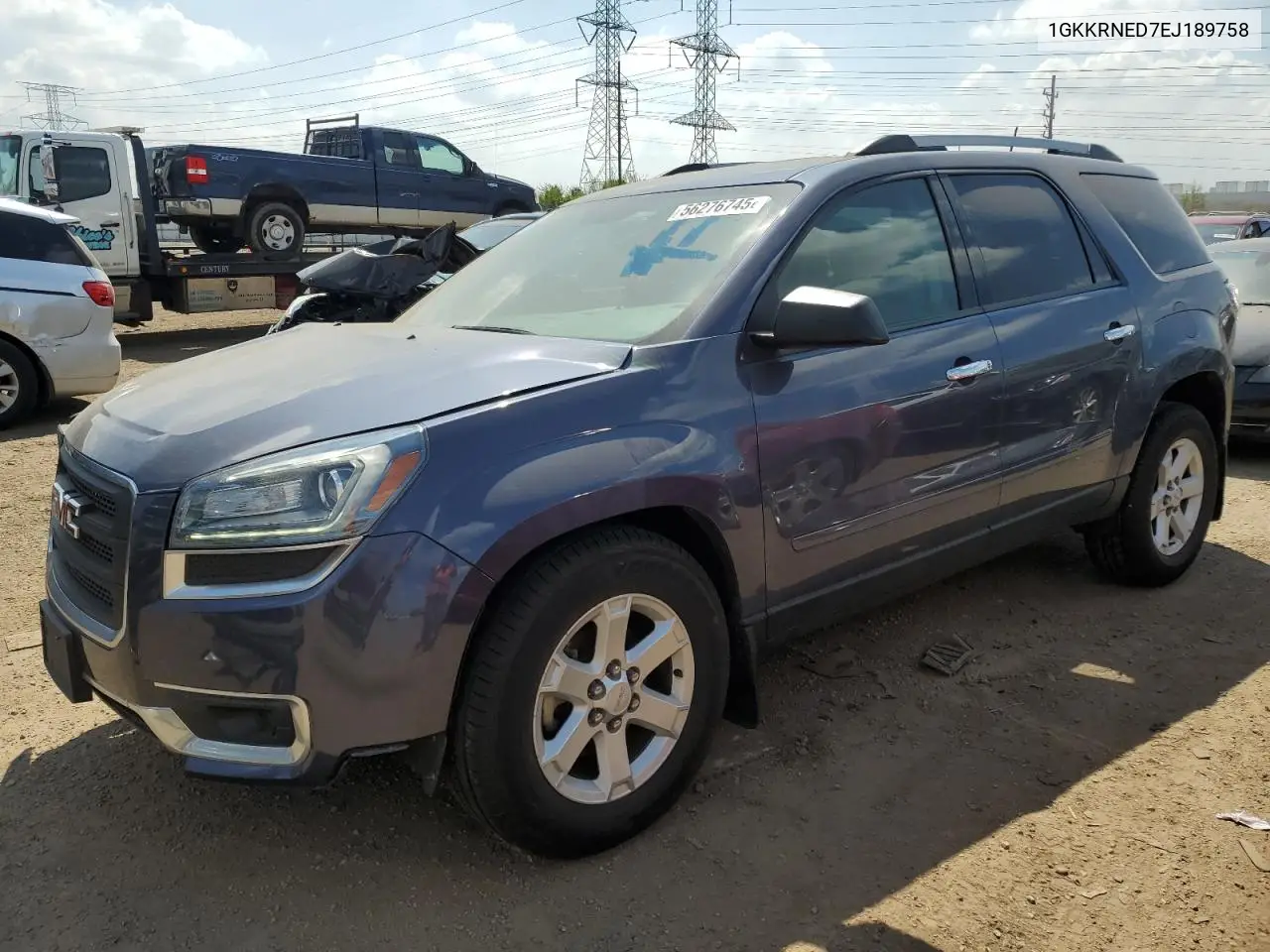 2014 GMC Acadia Sle VIN: 1GKKRNED7EJ189758 Lot: 56276745