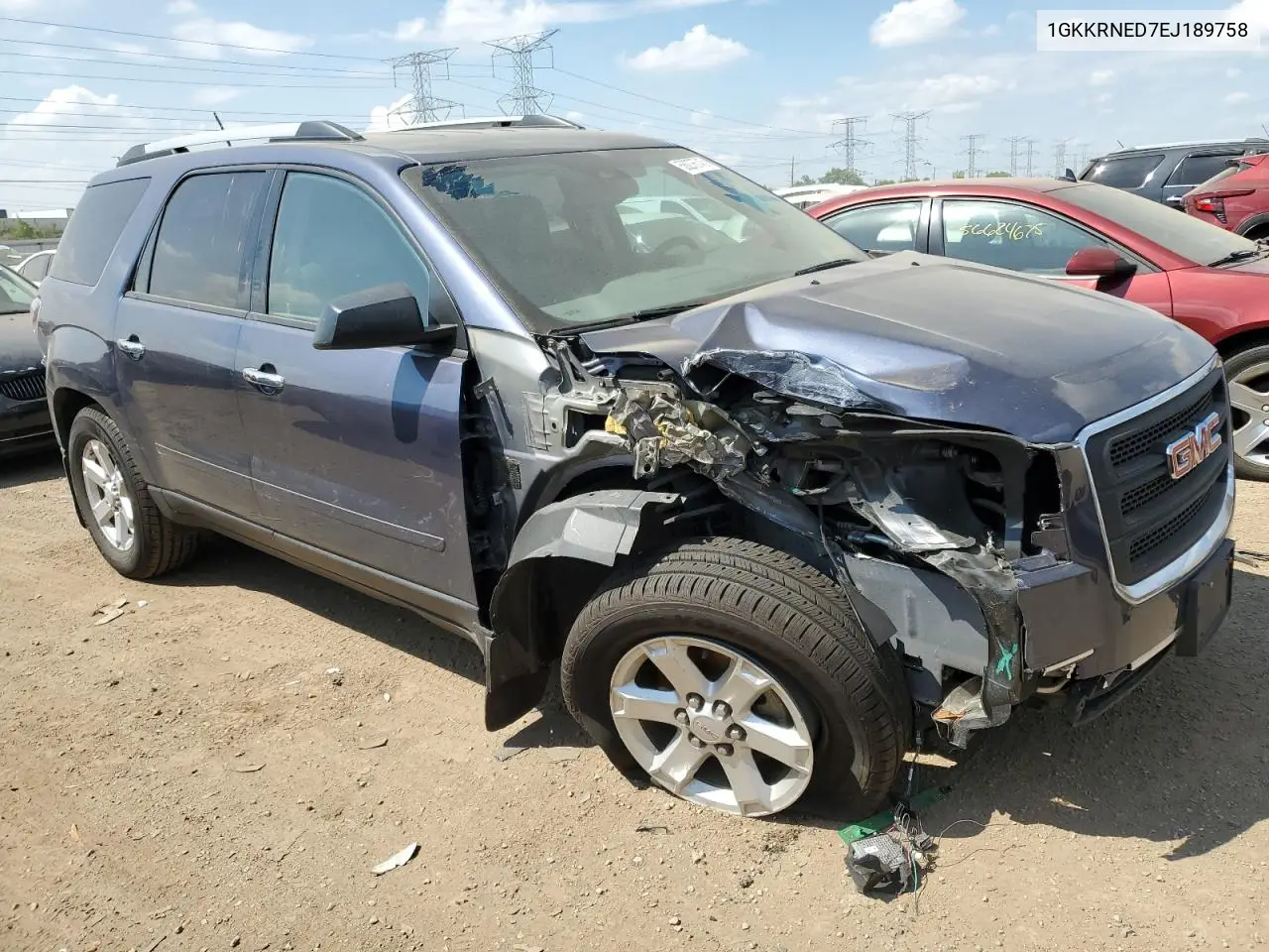 2014 GMC Acadia Sle VIN: 1GKKRNED7EJ189758 Lot: 56276745