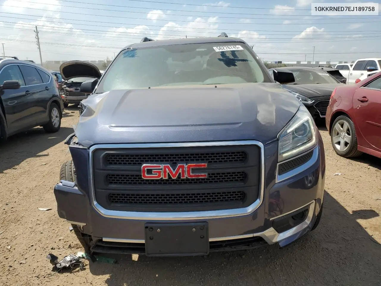 2014 GMC Acadia Sle VIN: 1GKKRNED7EJ189758 Lot: 56276745