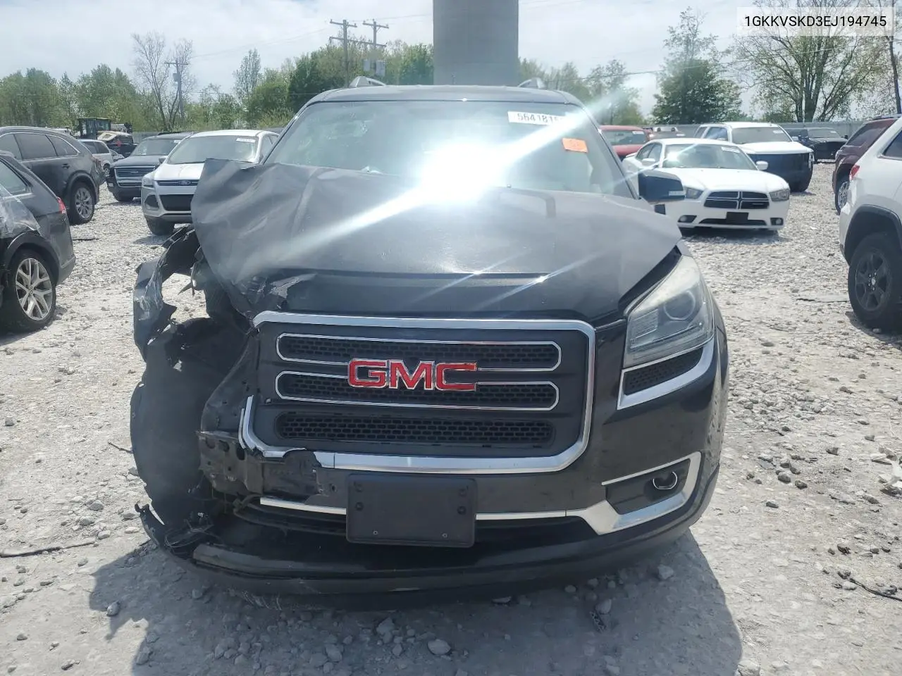 2014 GMC Acadia Slt-2 VIN: 1GKKVSKD3EJ194745 Lot: 56418155