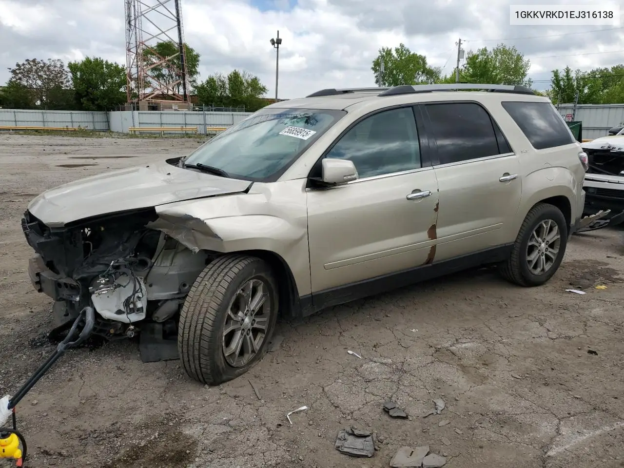 2014 GMC Acadia Slt-1 VIN: 1GKKVRKD1EJ316138 Lot: 56859915