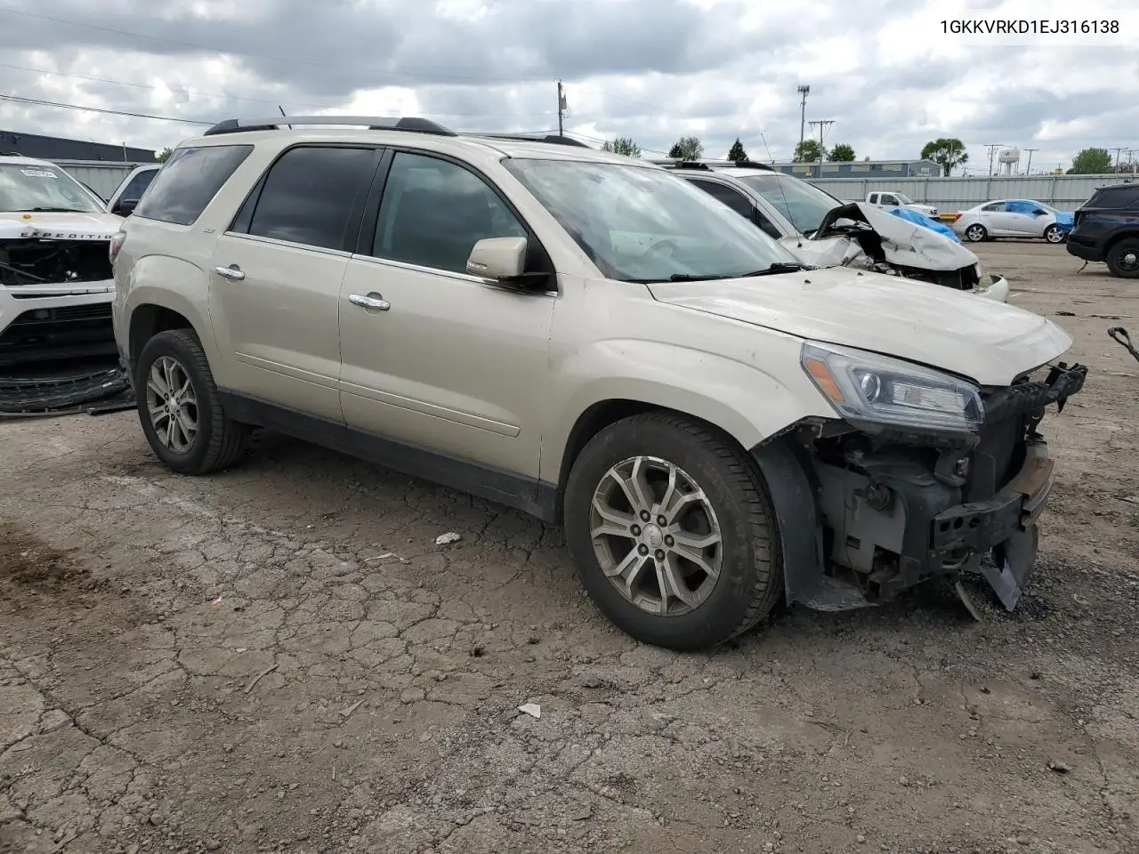 2014 GMC Acadia Slt-1 VIN: 1GKKVRKD1EJ316138 Lot: 56859915