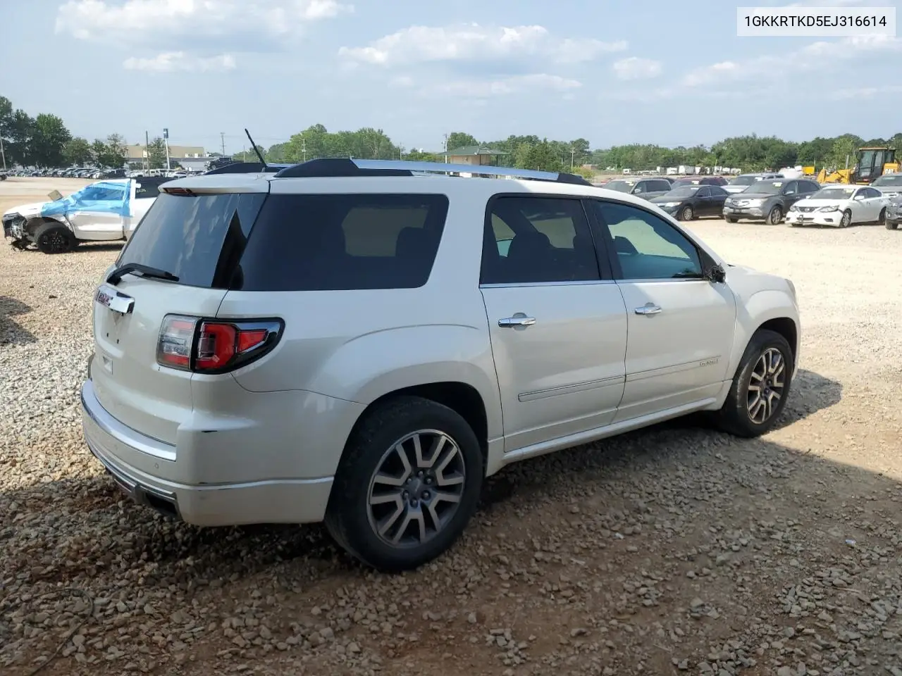 2014 GMC Acadia Denali VIN: 1GKKRTKD5EJ316614 Lot: 59898275