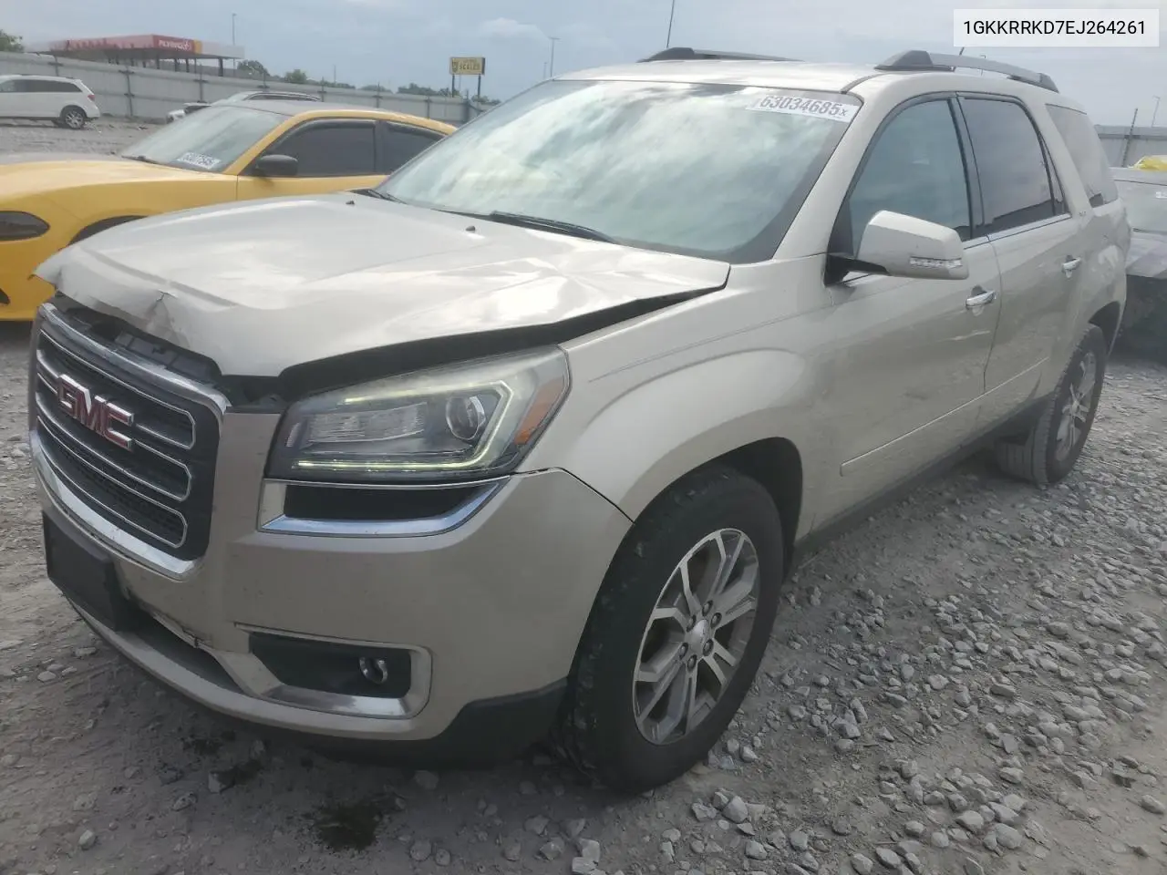2014 GMC Acadia Slt-1 VIN: 1GKKRRKD7EJ264261 Lot: 63034685