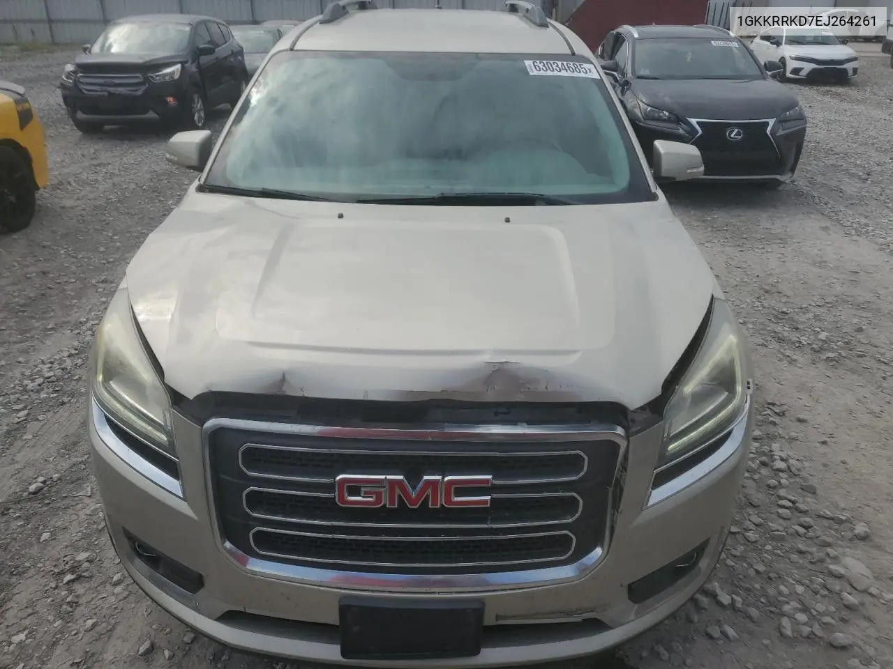 2014 GMC Acadia Slt-1 VIN: 1GKKRRKD7EJ264261 Lot: 63034685
