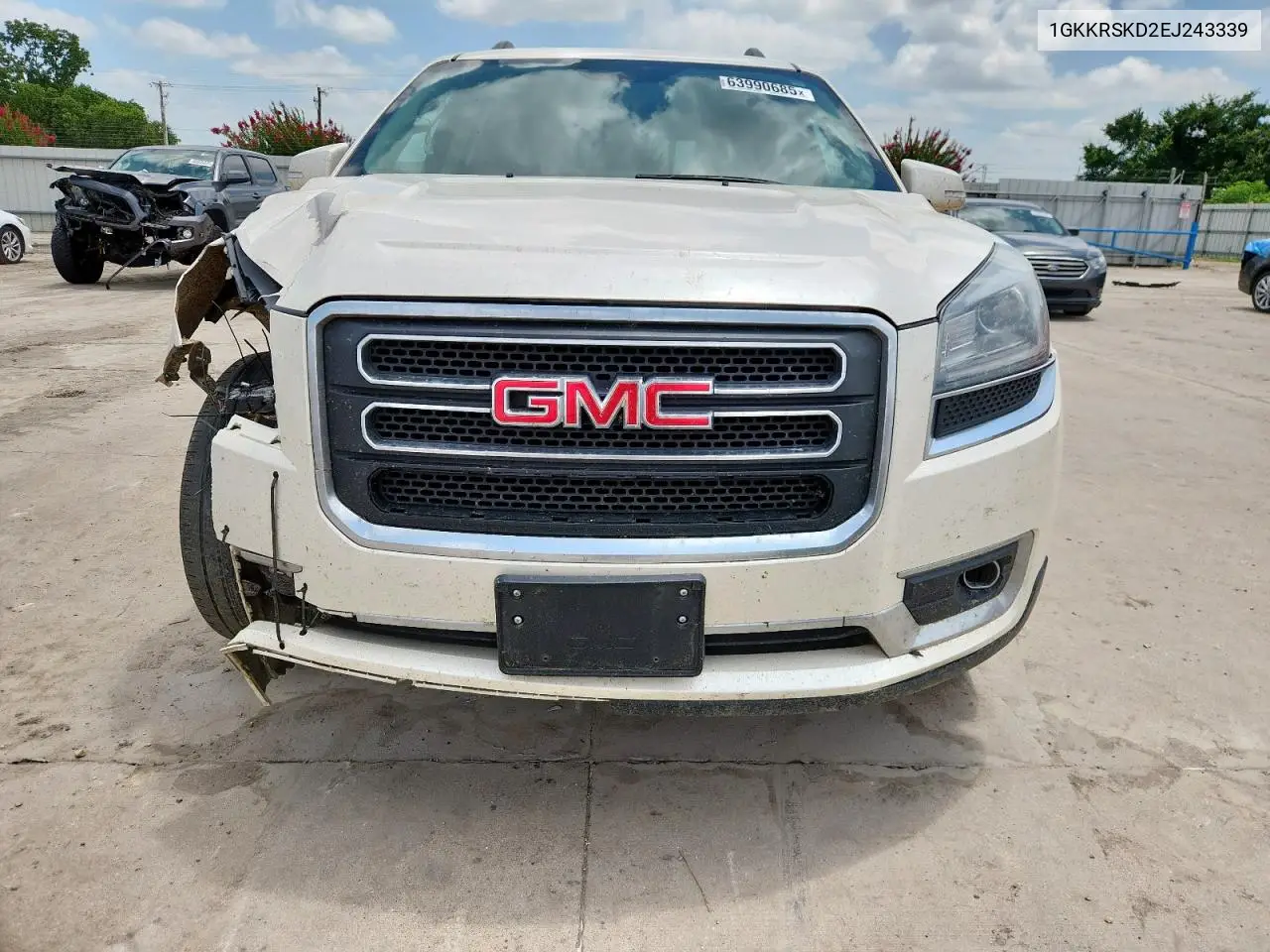 2014 GMC Acadia Slt-2 VIN: 1GKKRSKD2EJ243339 Lot: 63990685