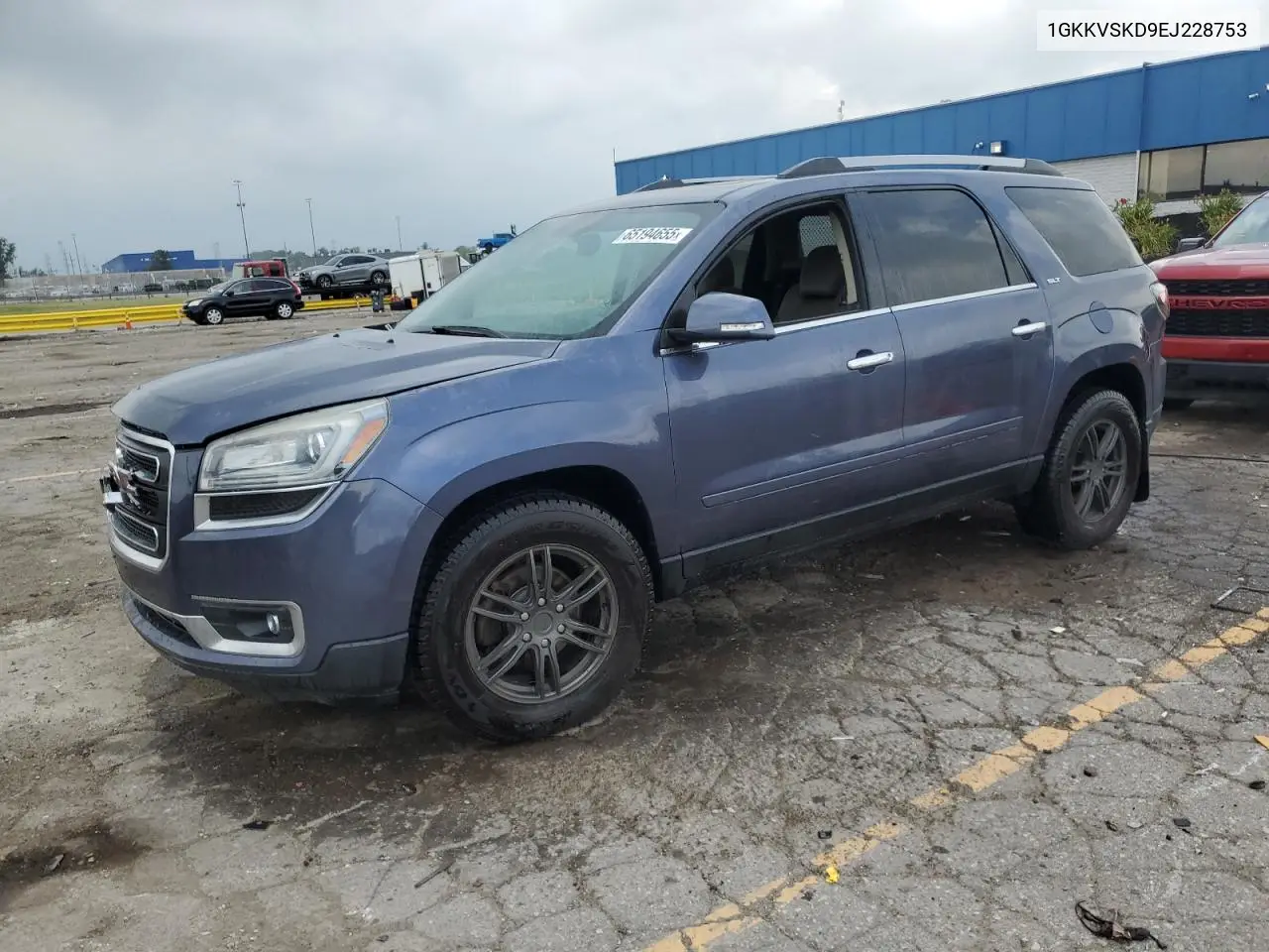 2014 GMC Acadia Slt-2 VIN: 1GKKVSKD9EJ228753 Lot: 65194655