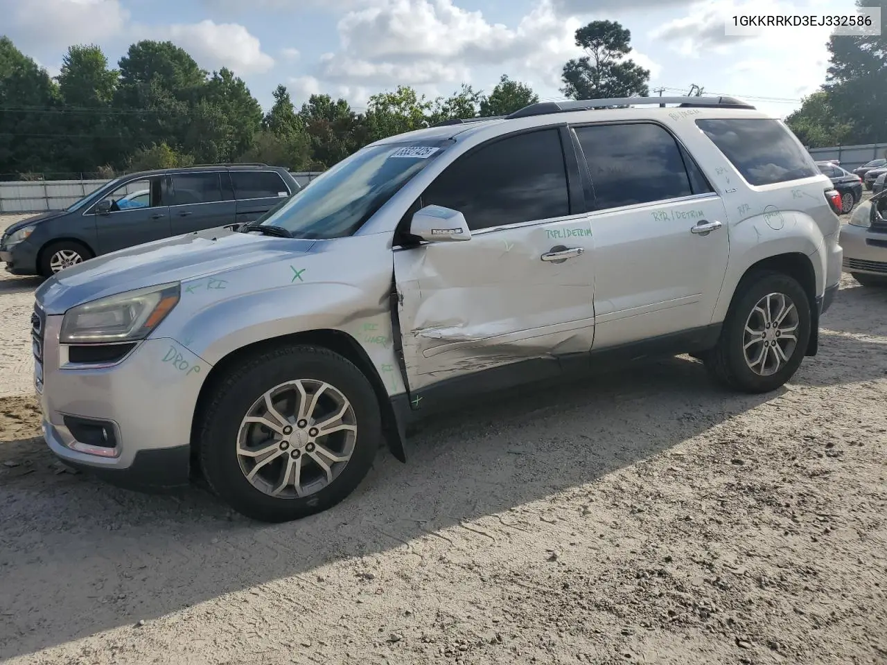 2014 GMC Acadia Slt-1 VIN: 1GKKRRKD3EJ332586 Lot: 65327425