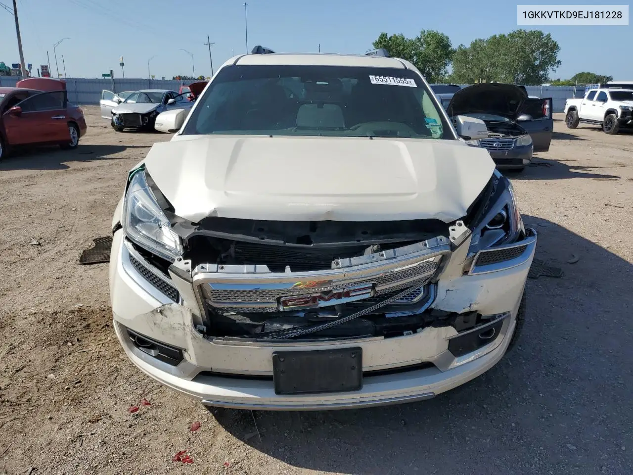 2014 GMC Acadia Denali VIN: 1GKKVTKD9EJ181228 Lot: 65511555