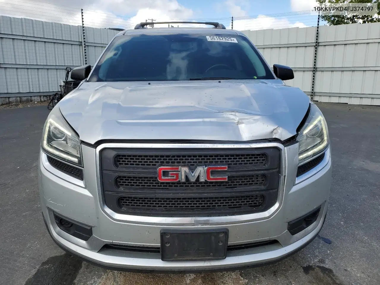 2015 GMC Acadia Sle VIN: 1GKKVPKD4FJ374797 Lot: 56182925
