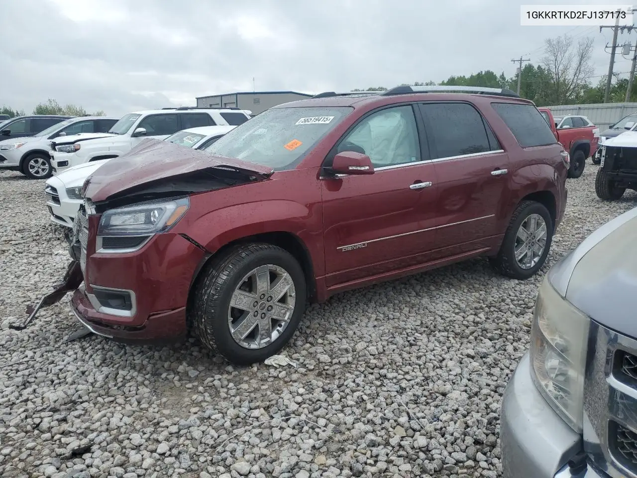 2015 GMC Acadia Denali VIN: 1GKKRTKD2FJ137173 Lot: 56519415