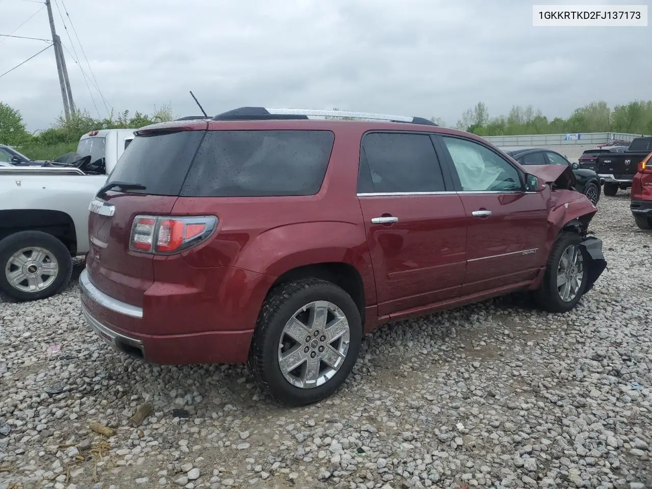 2015 GMC Acadia Denali VIN: 1GKKRTKD2FJ137173 Lot: 56519415