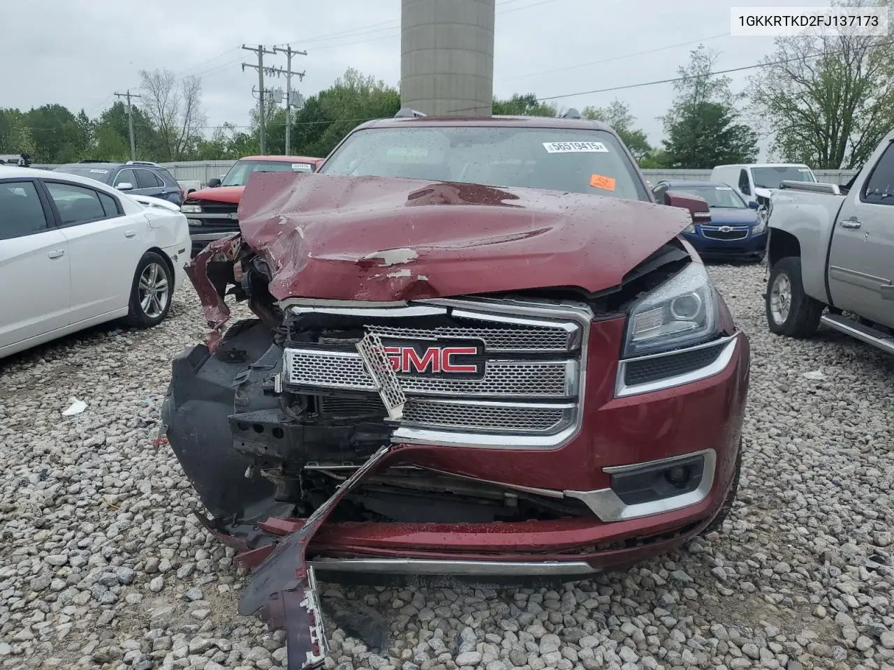 2015 GMC Acadia Denali VIN: 1GKKRTKD2FJ137173 Lot: 56519415