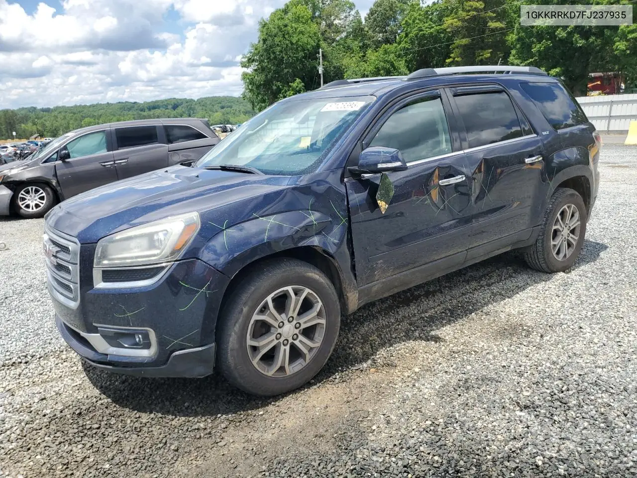 2015 GMC Acadia Slt-1 VIN: 1GKKRRKD7FJ237935 Lot: 57123395