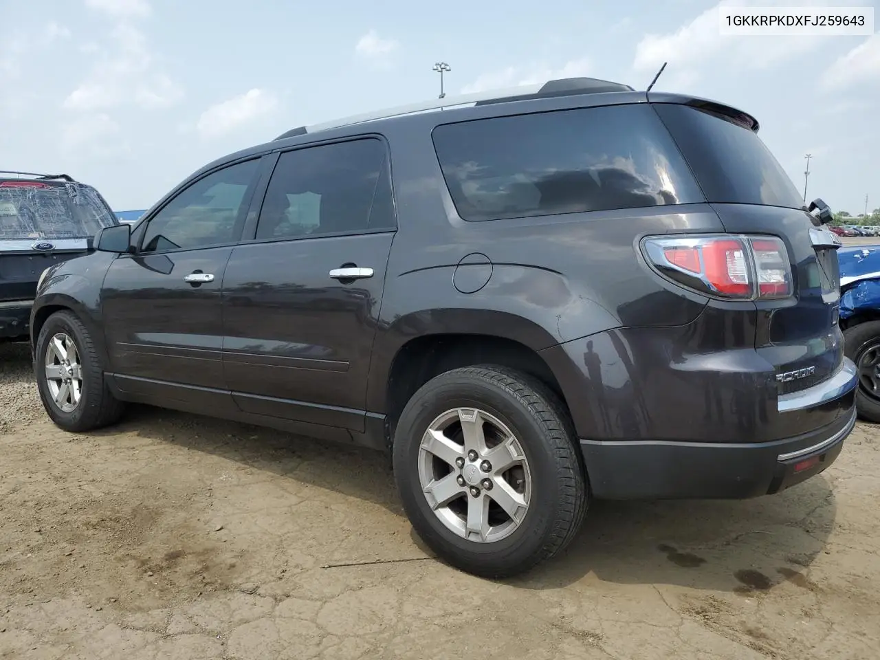 2015 GMC Acadia Sle VIN: 1GKKRPKDXFJ259643 Lot: 59767365