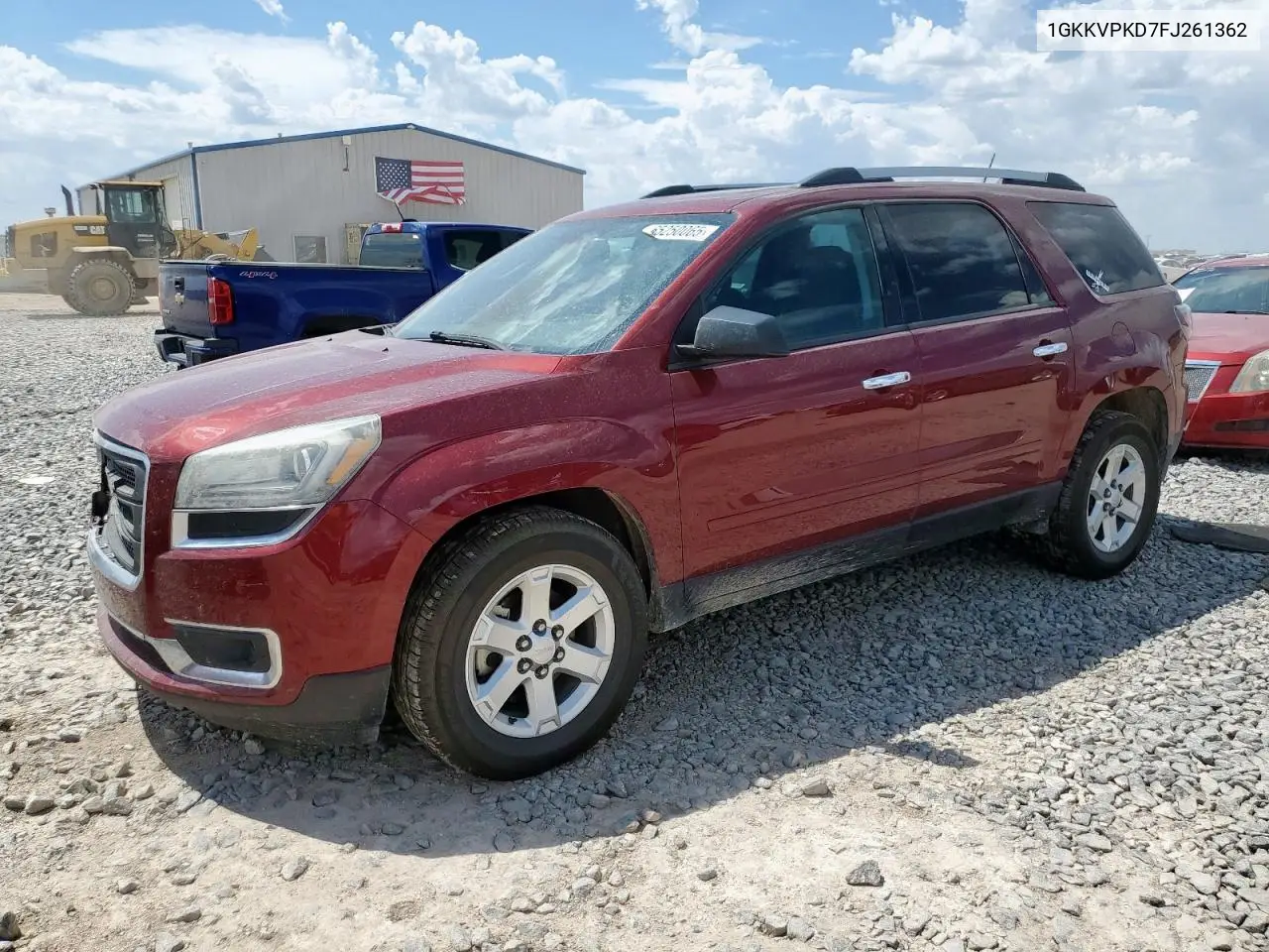 2015 GMC Acadia Sle VIN: 1GKKVPKD7FJ261362 Lot: 65250065