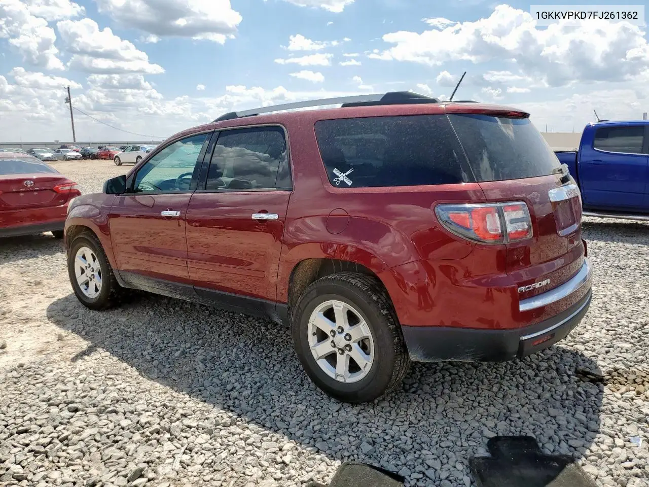 2015 GMC Acadia Sle VIN: 1GKKVPKD7FJ261362 Lot: 65250065