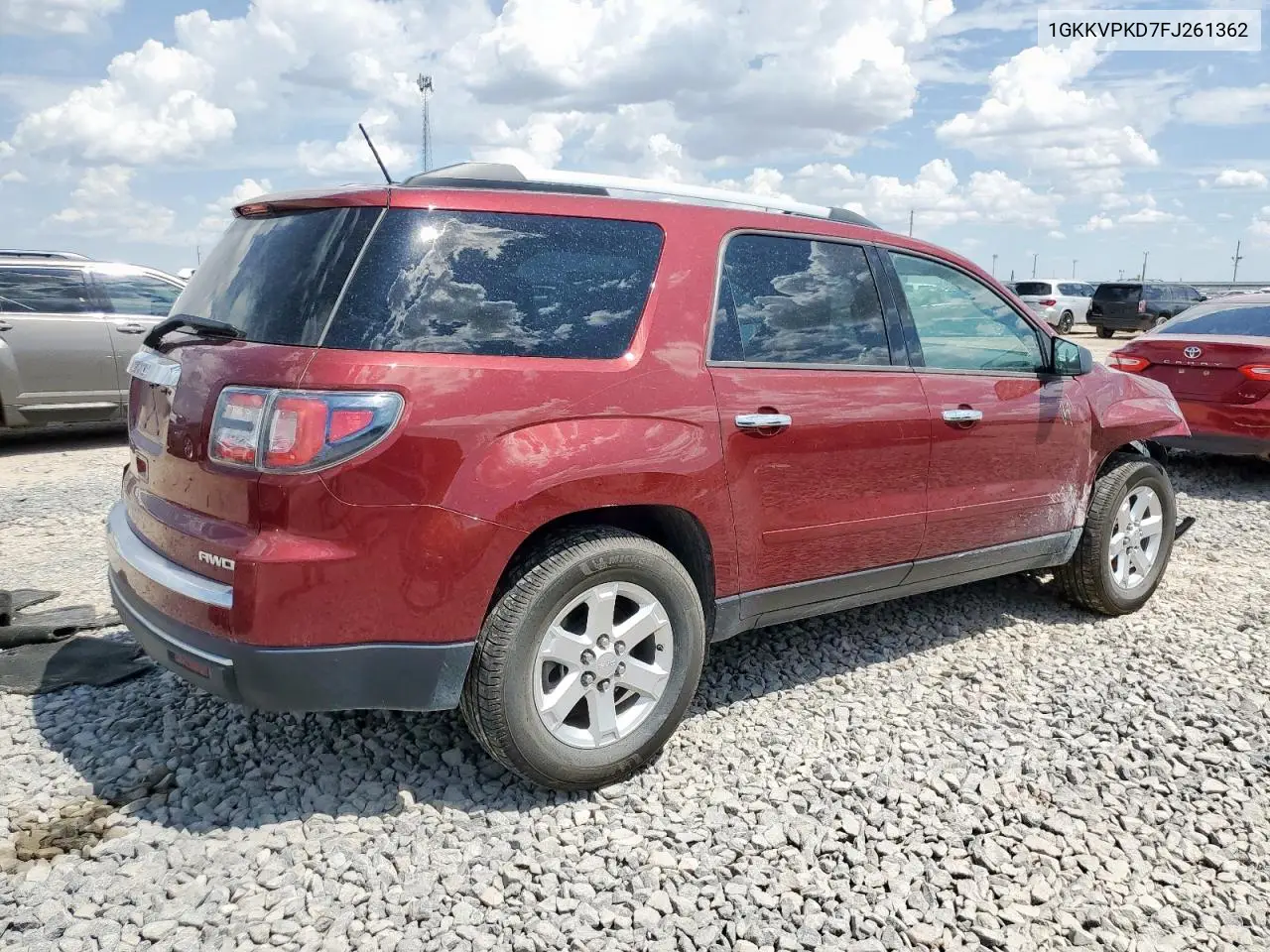 2015 GMC Acadia Sle VIN: 1GKKVPKD7FJ261362 Lot: 65250065