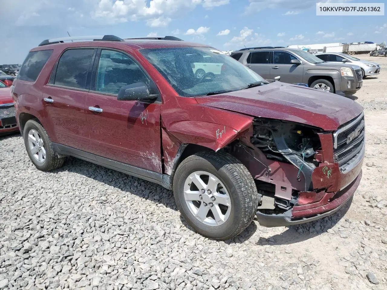 2015 GMC Acadia Sle VIN: 1GKKVPKD7FJ261362 Lot: 65250065