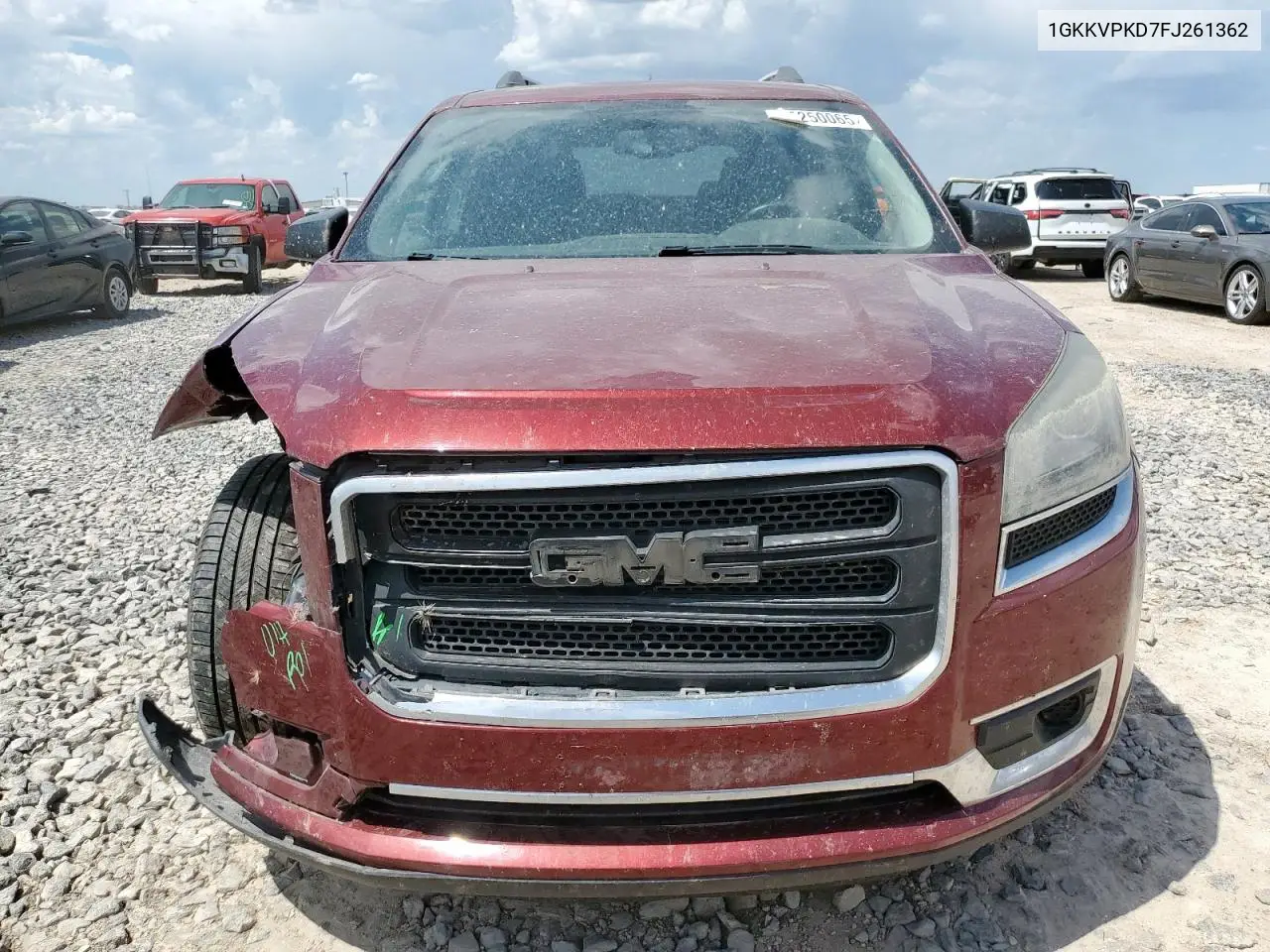 2015 GMC Acadia Sle VIN: 1GKKVPKD7FJ261362 Lot: 65250065