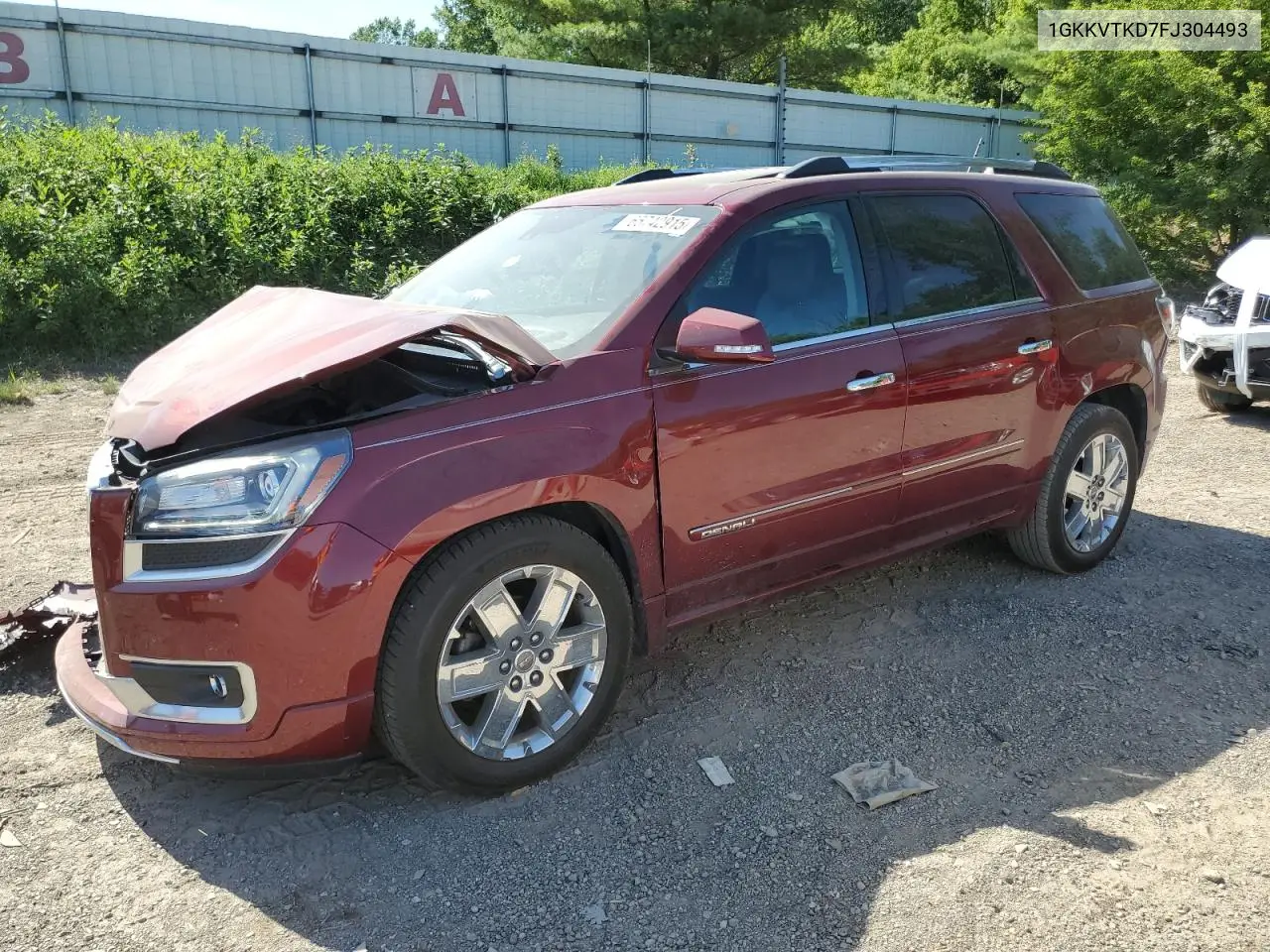 2015 GMC Acadia Denali VIN: 1GKKVTKD7FJ304493 Lot: 65742915