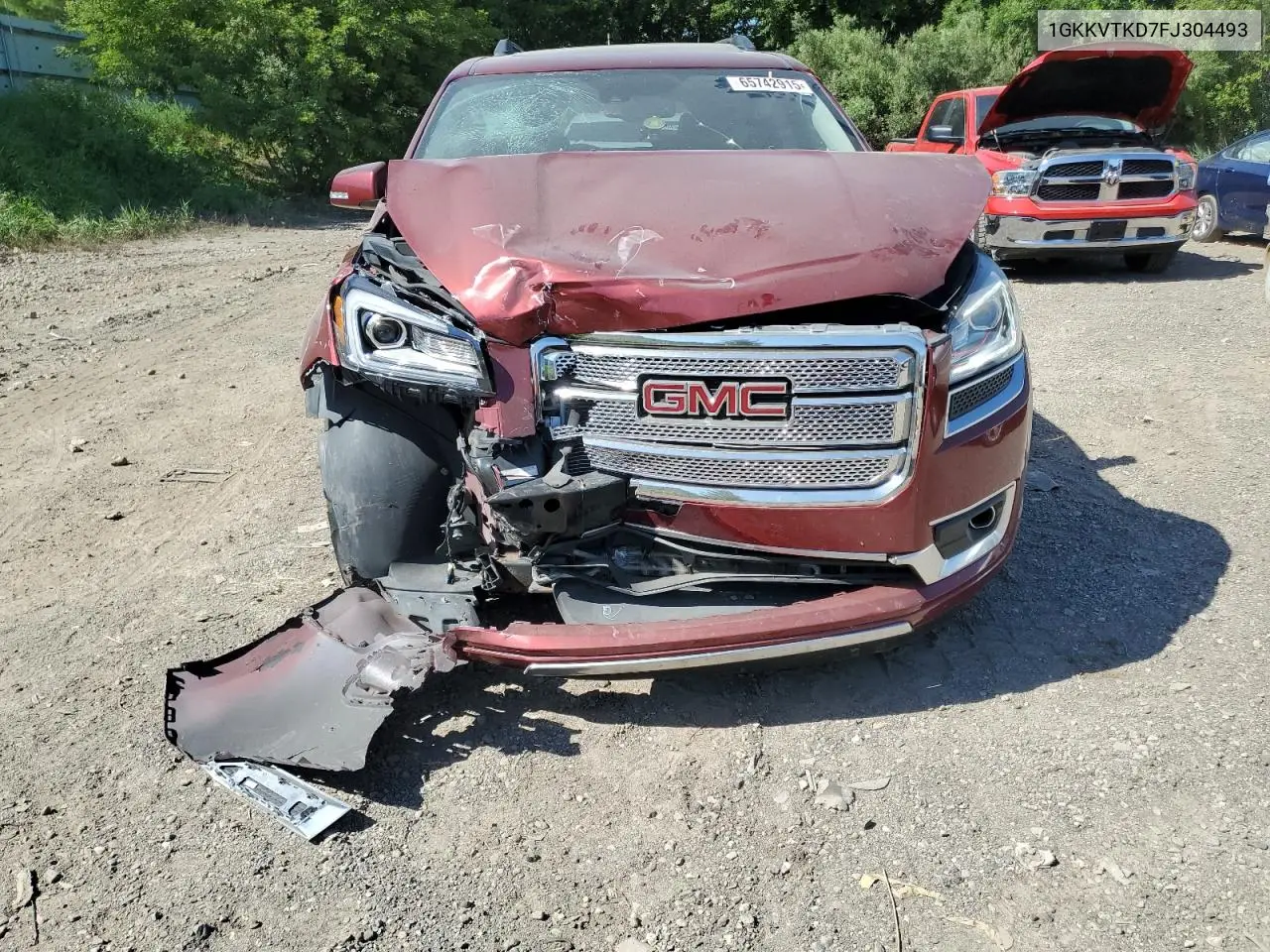 2015 GMC Acadia Denali VIN: 1GKKVTKD7FJ304493 Lot: 65742915