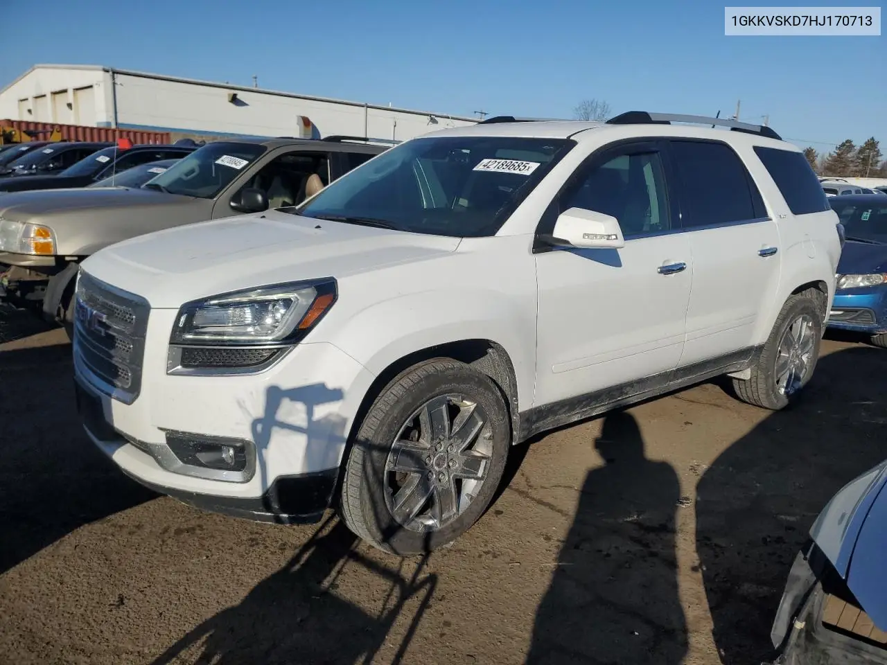 2017 GMC Acadia Limited Slt-2 VIN: 1GKKVSKD7HJ170713 Lot: 42189685