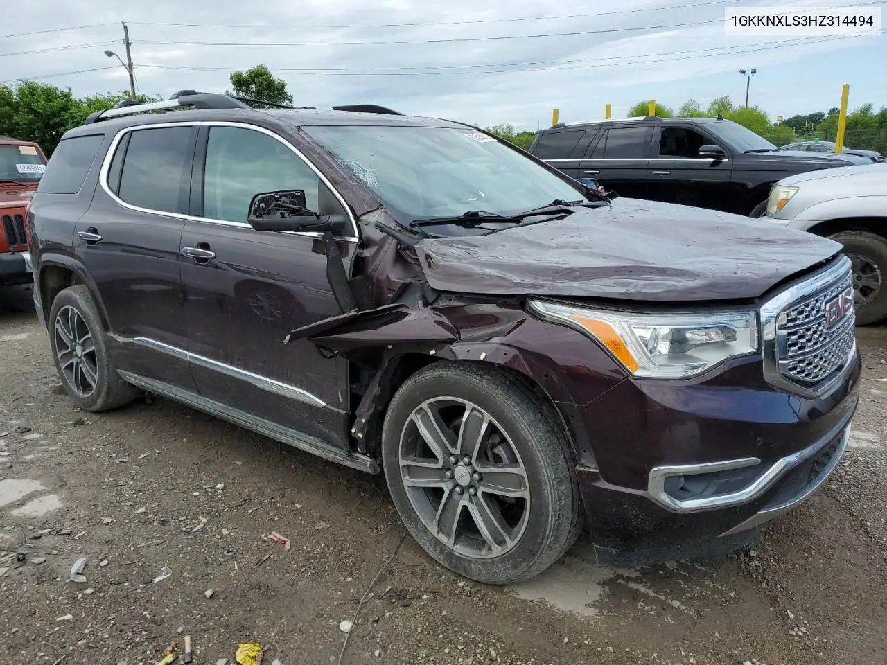 2017 GMC Acadia Denali VIN: 1GKKNXLS3HZ314494 Lot: 62614435