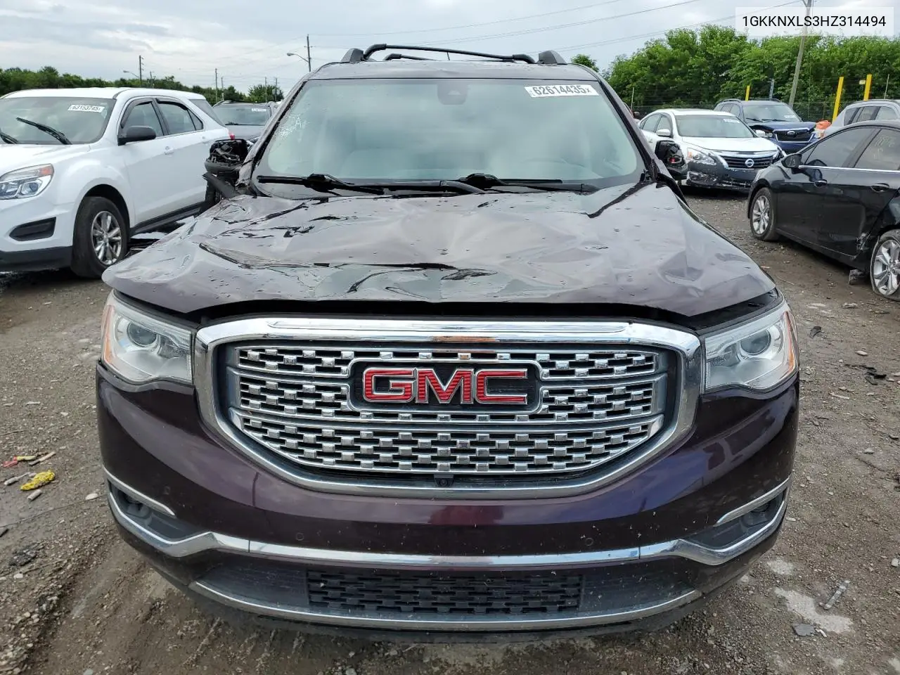 2017 GMC Acadia Denali VIN: 1GKKNXLS3HZ314494 Lot: 62614435