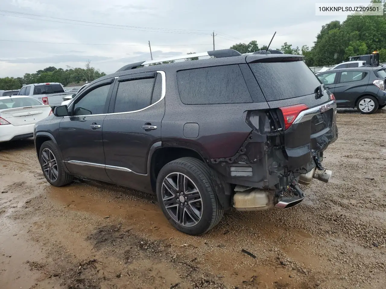 2018 GMC Acadia Denali VIN: 1GKKNPLS0JZ209501 Lot: 62535155