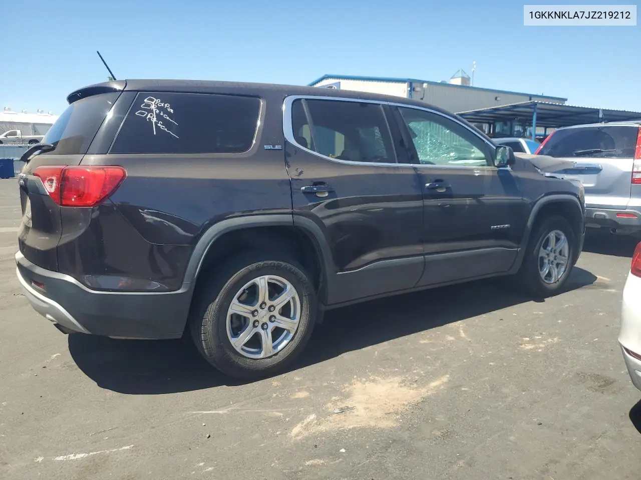 2018 GMC Acadia Sle VIN: 1GKKNKLA7JZ219212 Lot: 65464685