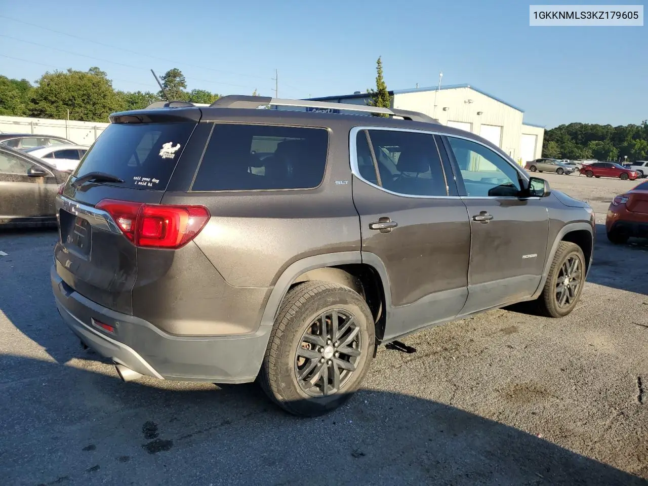 2019 GMC Acadia Slt-1 VIN: 1GKKNMLS3KZ179605 Lot: 56343095